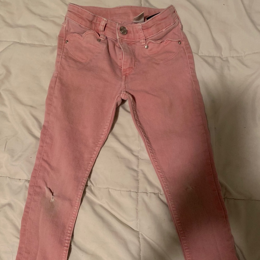H&M pink denim jeans